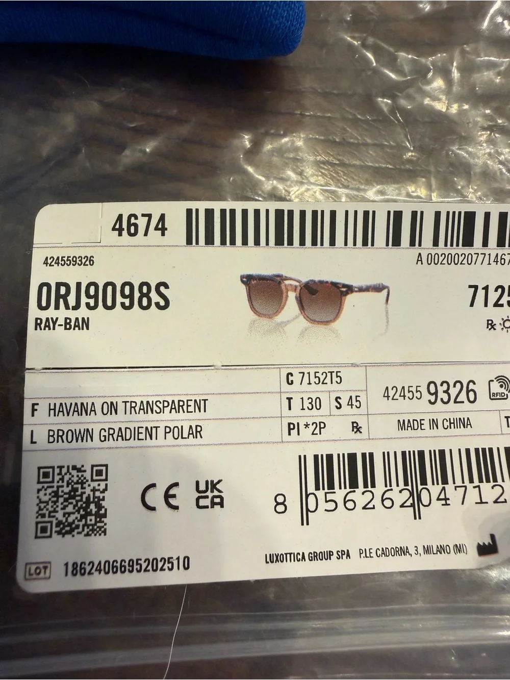 Ray-Ban Kids Tortoiseshell Brown Gradient Sunglasses
